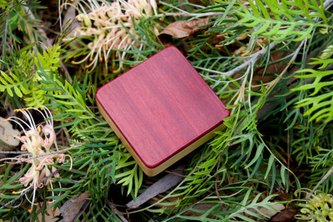 Performer Series- Purple Heart Soprano Box Shaker (~3.5" x 3.5" x 1.0")