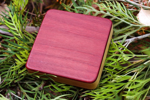 Performer Series- Purple Heart Alto Box Shaker (~4.0" x 4.0" x 1.0")