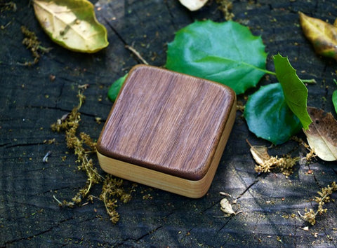 Performer Series- Walnut Pixie Box Shaker (~2.5" x 2.5" x 1.0")