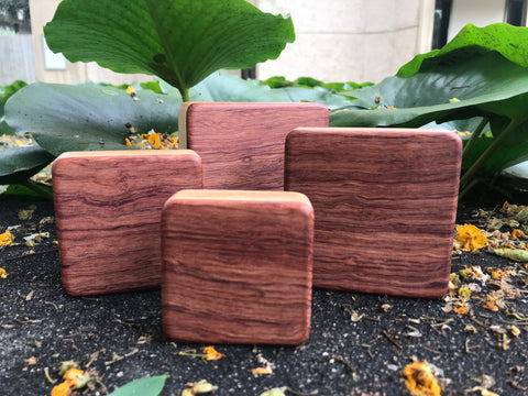 The Highly Figured Bubinga Box Shakers Complete - with a Free Case!